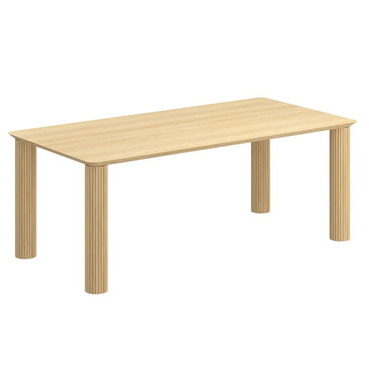 Sangra/Amara 7pc Solid Wood Dining Set – Natural Mango Table