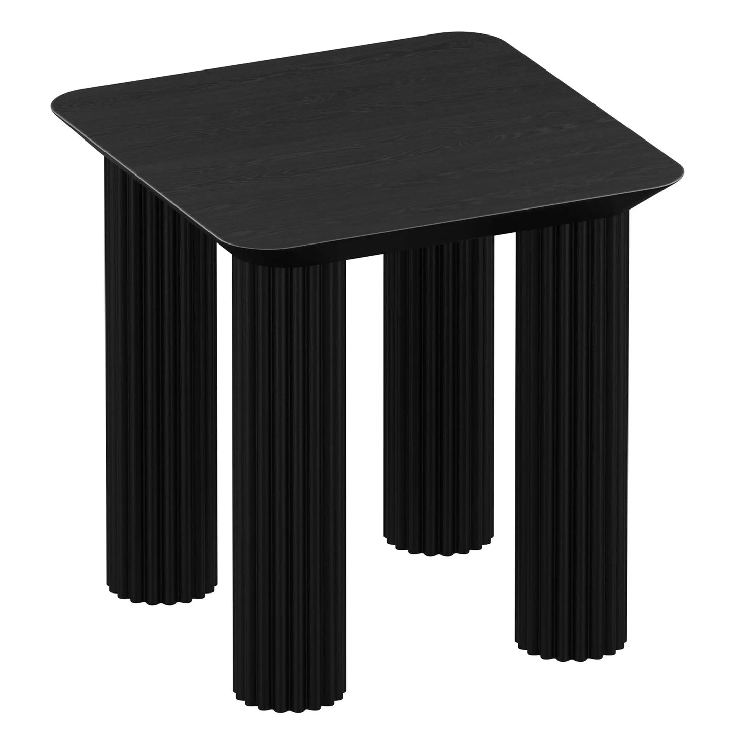 Sangra Black Mango Wood Side Table – Modern Accent for Living Spaces
