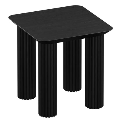 Sangra Black Mango Wood Side Table – Modern Accent for Living Spaces