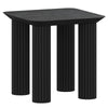 Sangra Black Mango Wood Side Table – Modern Accent for Living Spaces