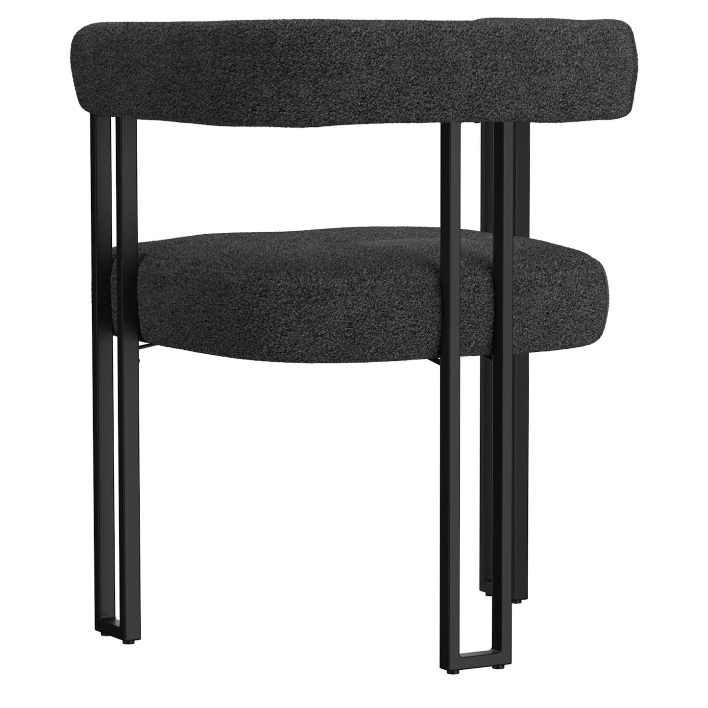 Scarlet Boucle Dining Chairs – Contemporary Side Chairs - Set of 2
