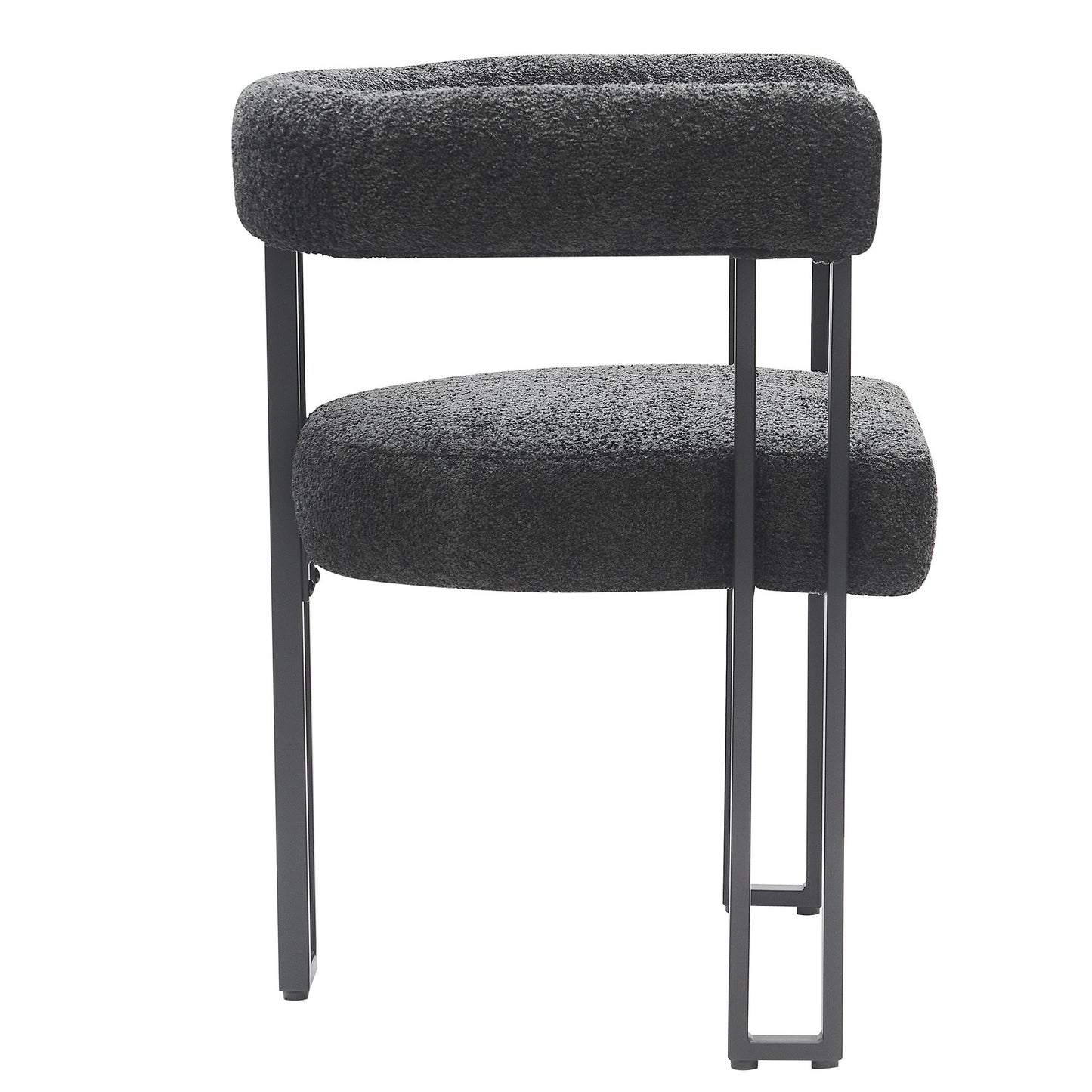 Scarlet Boucle Dining Chairs – Contemporary Side Chairs - Set of 2