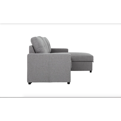 Mobilier modulaire convertible Mason en tissu (Sectionnel-lit réversible Mason - Canvas Smoke - PR-MASON.SMOKE)
