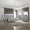 Valentino Silver Upholstered Panel Bedroom Set