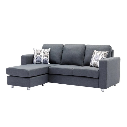 Gray sectional sofa 