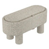 Sezron Linen Storage Ottoman With Lift-Top and Hidden Storage