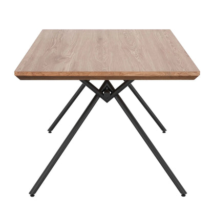 Bronx 63 Rectangular Modern Wood Dining Table –  Natural Finish