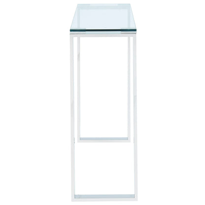 Zevon Glass Console Table – Hallway Table for Small Spaces