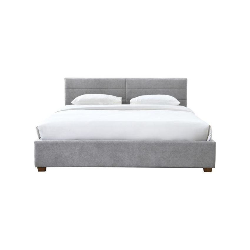 Emilio 78″ Grey King Storage Bed – No Box Spring Needed