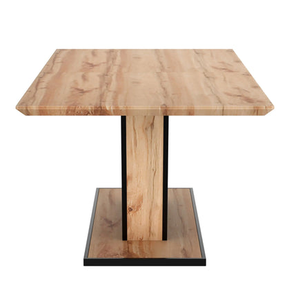 Forna Extendable Dining Table for 6 With Natural Wood Top