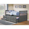 Grey daybed with storage drawers 