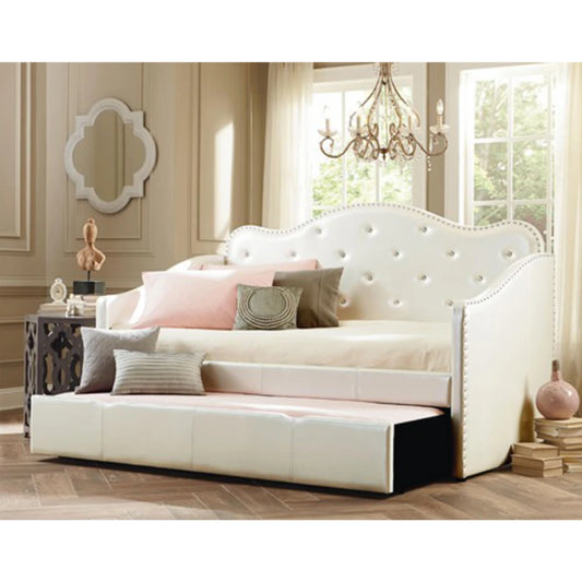 white Day Bed with Trundle 