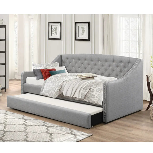 Grey Single Trundle Bed