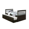 Espresso Captain Bed with Trundle 