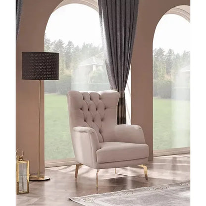 DREAMS Sofa Set with Stainless Steel Legs and Convertible Bed