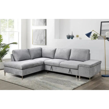 Gray sectional sofa for modern living room in Montreal