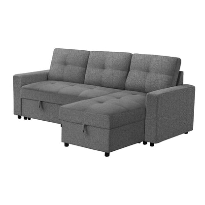 Sofa gris moderne 3 places – Confort et design élégant  ITEM: 8A14L13.