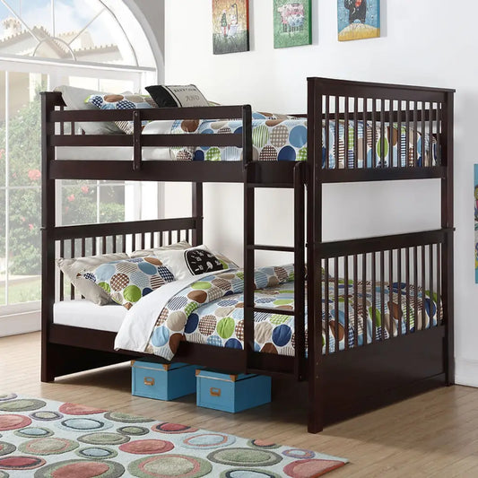 Espresso Wooden bunk bed 