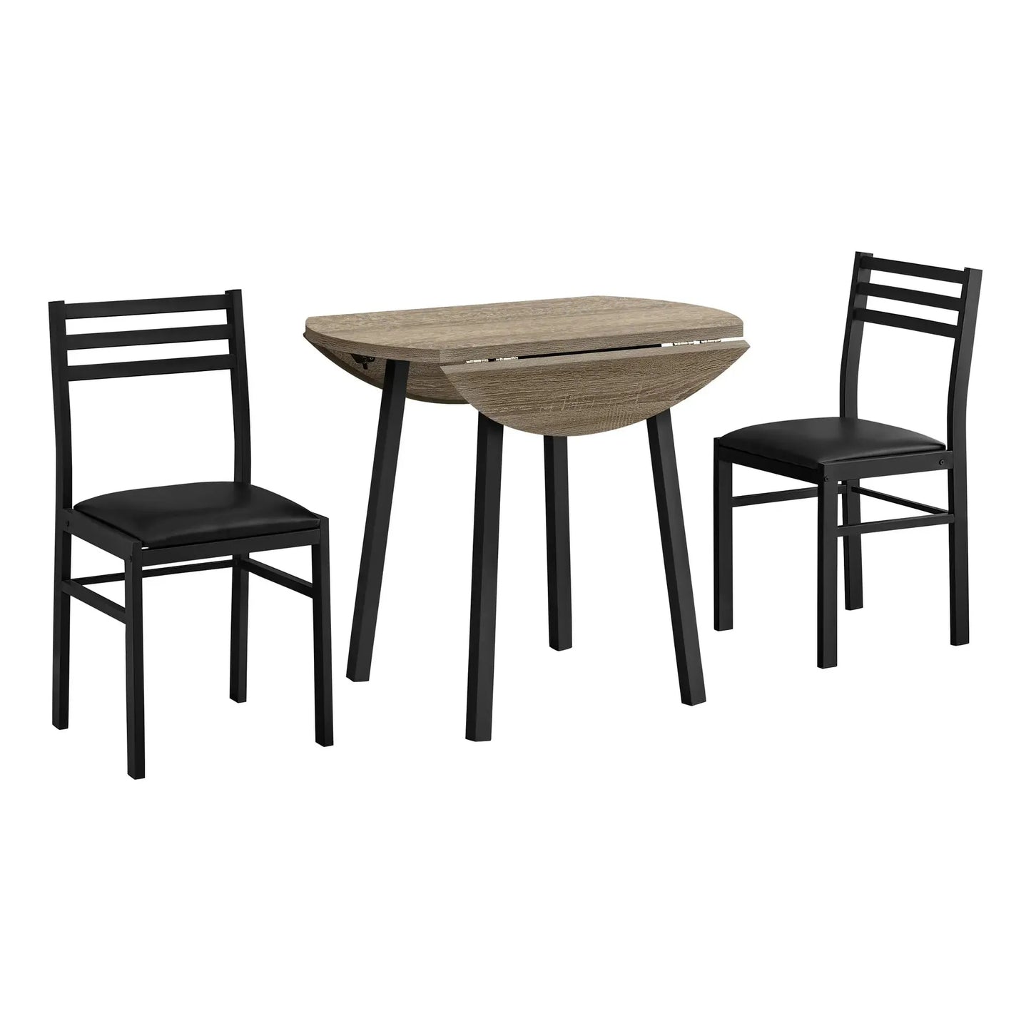 Space-Saving 3-Piece Drop Leaf Dining Set – Dining Room Set With Leaf