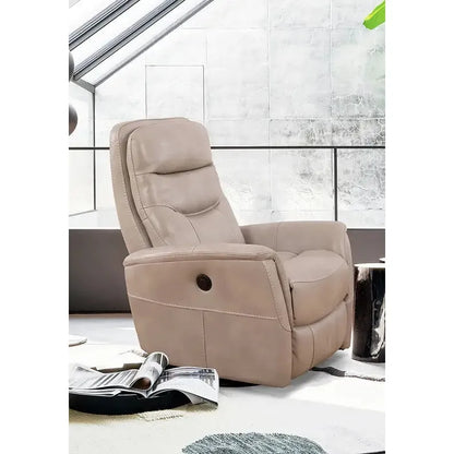 stone color recliner chair for modern room 