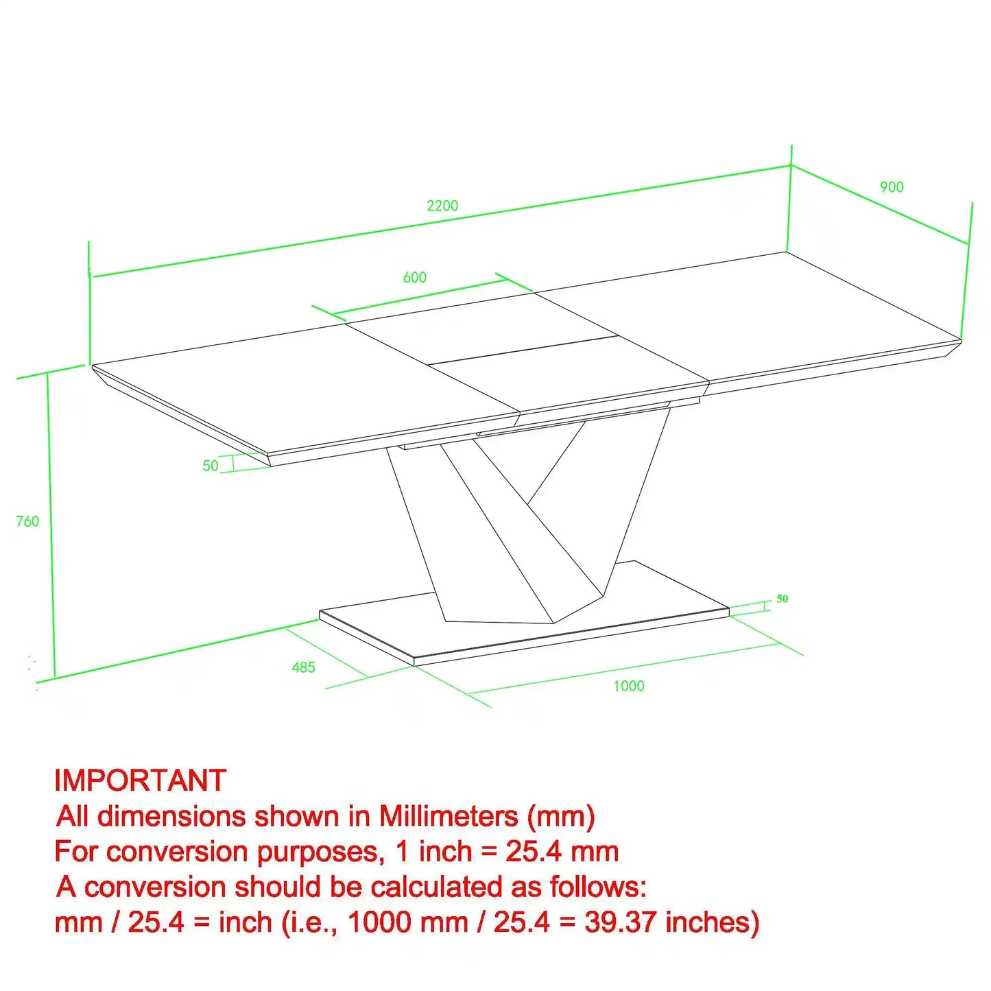 Eclipse/Antoine 7pc Modern Dining Table Set with Black Wood Table