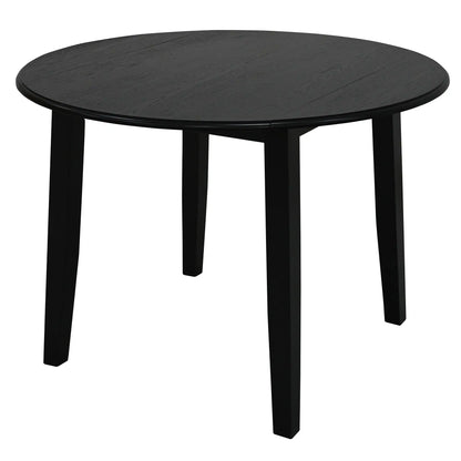 Conrad/Brixx 5pc Small Dining Table Set with Drop-Leaf Round Table