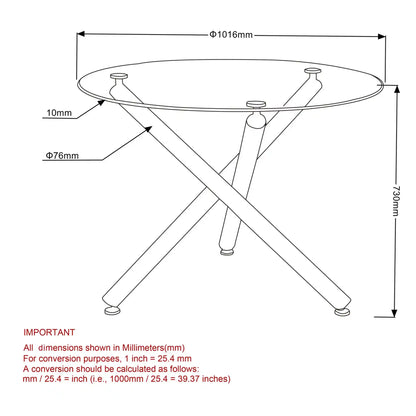 Suzette/Zuni 5 Piece Modern Dining Set With Round Glass Table