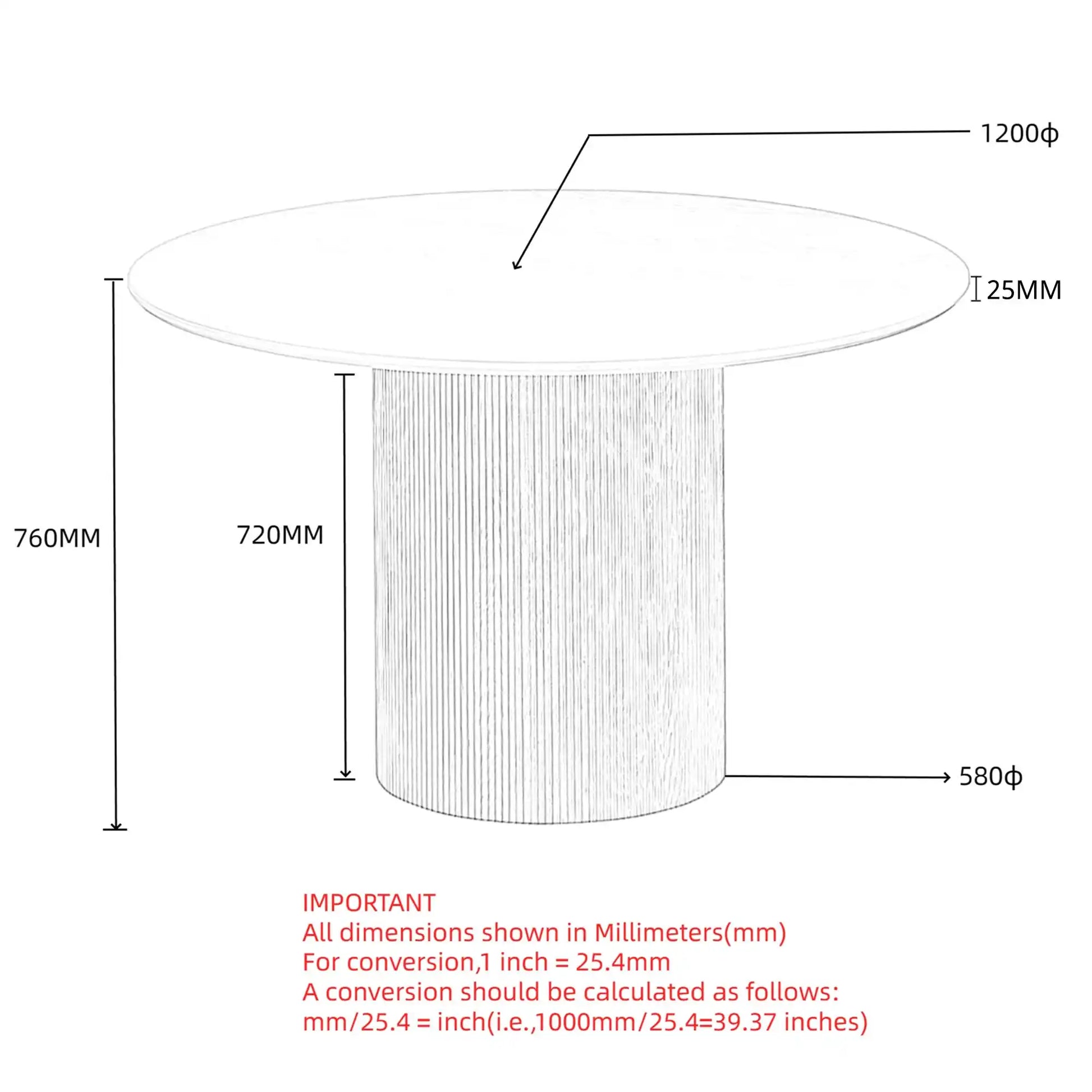 Technical drawing of a cylindrical object with dimensions labeled in millimeters.
