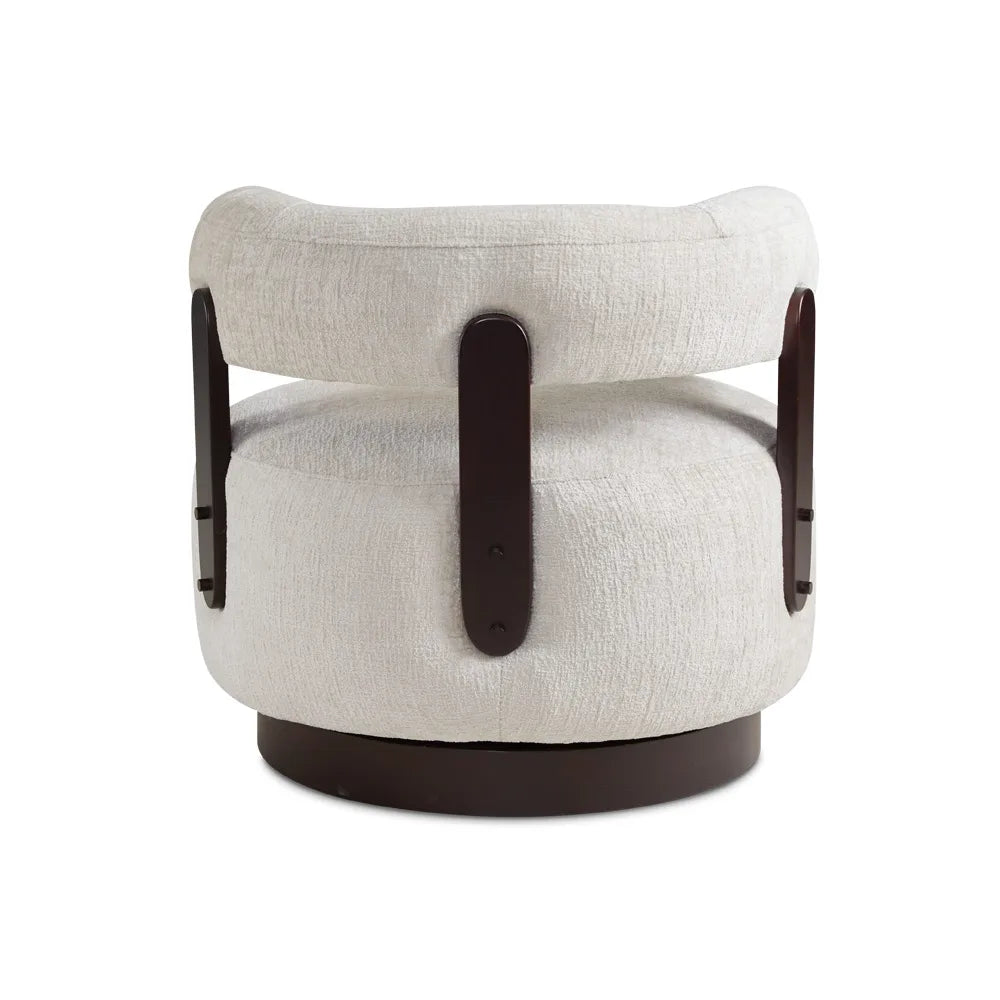Backrest Of Taupe Accent Chair 