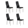 Black Tufted Dining Chairs Set of 4