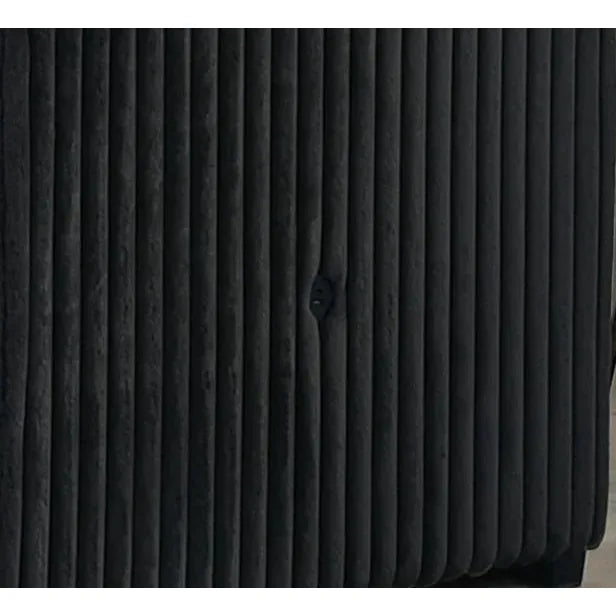 Black textured fabric with a USB option on a plain background