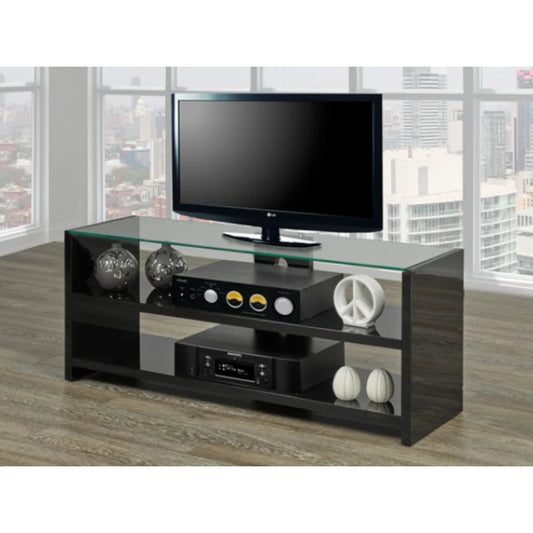 Modern Black High Gloss TV Stand – Sleek 48" Media Console