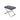 Elegant Velvet Ottoman with Stainless Steel Legs