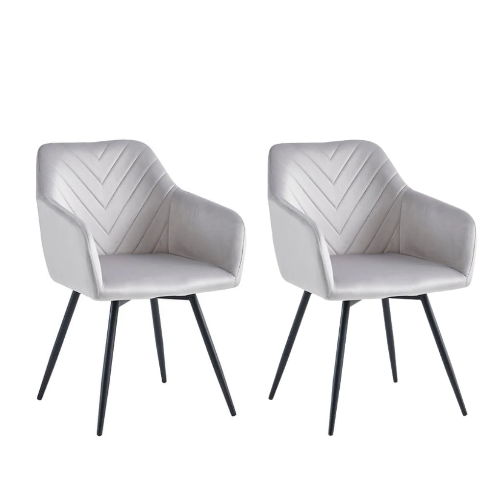 Set of 2 Velvet Dining Chair