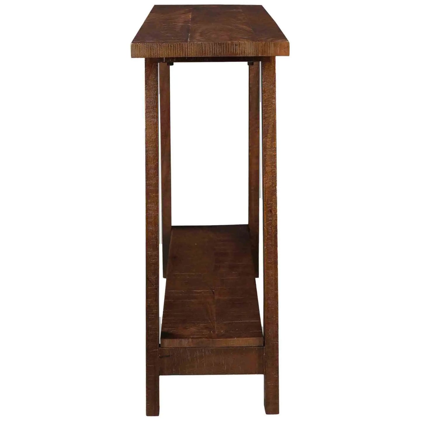Volsa Solid Wood Console Table – 2-Tier Narrow Table for Entryways