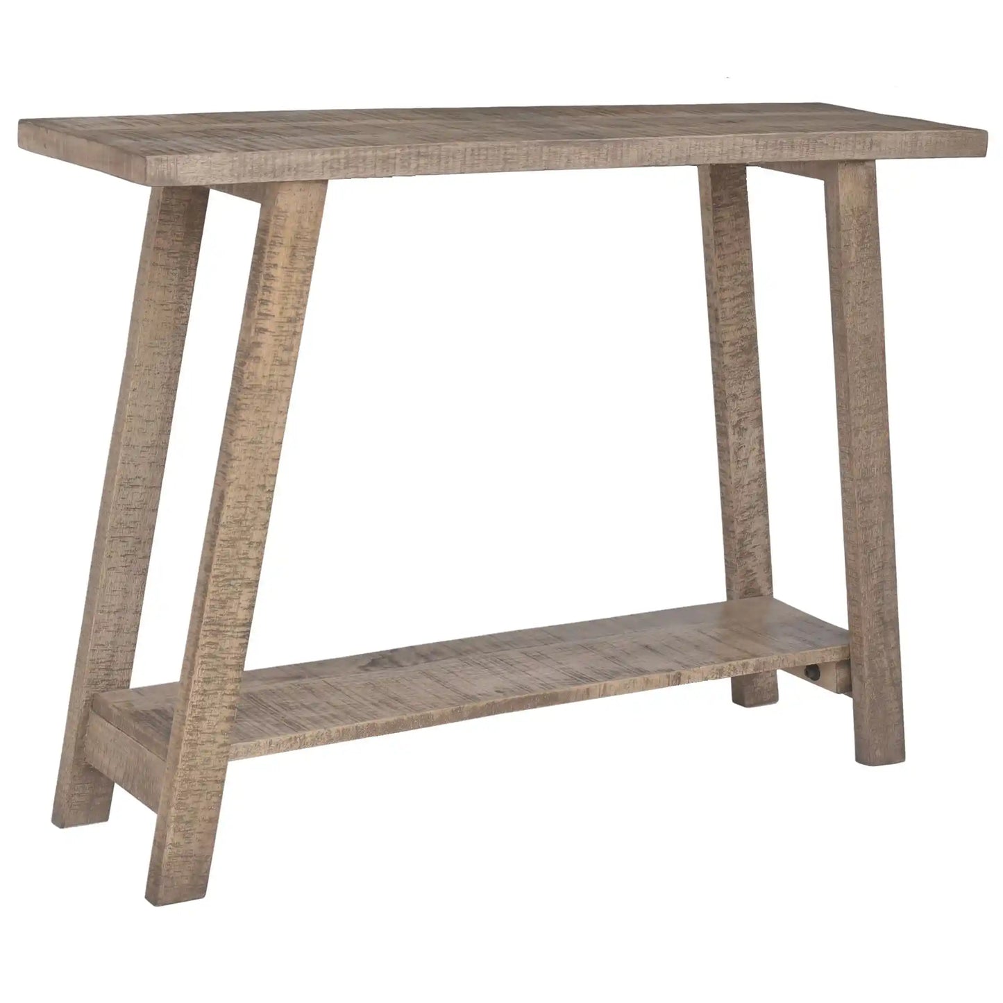 Volsa Solid Wood Console Table – 2-Tier Narrow Table for Entryways