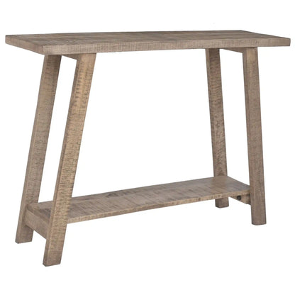 Volsa Solid Wood Console Table – 2-Tier Narrow Table for Entryways