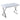 Wendy White Gloss Wood Console Table with Drawer & Steel Frame