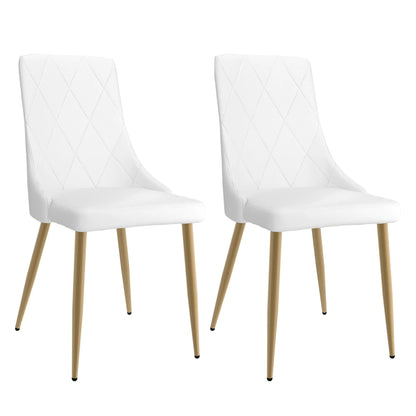 Antoine Modern Faux Leather Dining Chairs Set of 2