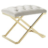 Rada Velvet Vanity Bench with Gold Legs