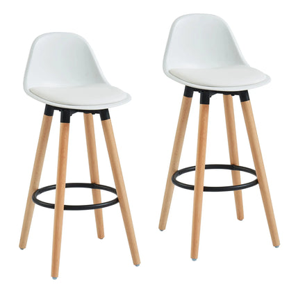 Diablo 26 Modern Wood Counter Stools Set of 2