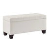 Winston Black Storage Ottoman Bench – Faux Leather & Deep Storage