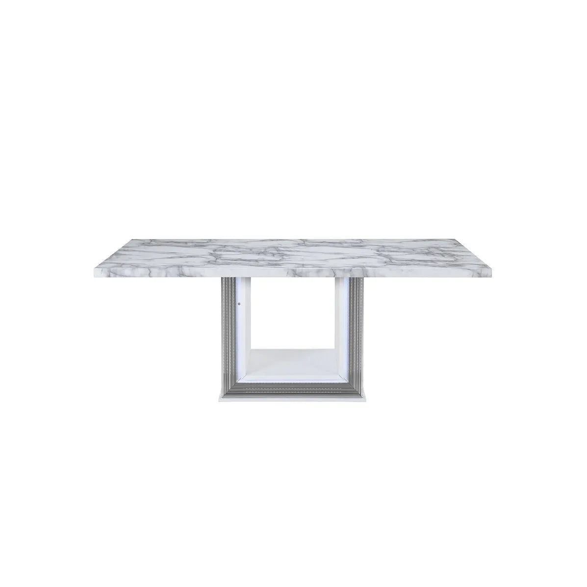White Marble Dining Table in Montreal