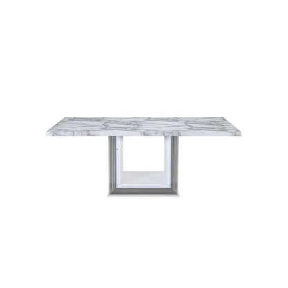 White Marble Dining Table in Montreal
