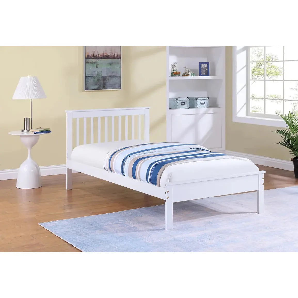 White Single Bed 