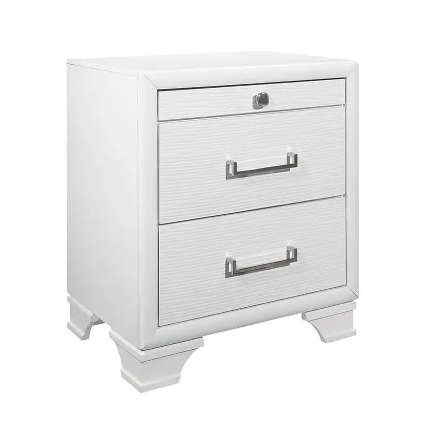 Transitional Nightstand with 3 Drawers