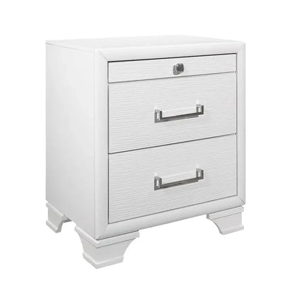 Transitional Nightstand with 3 Drawers