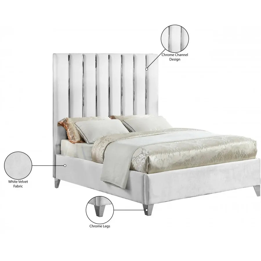 Queen Velvet Bed