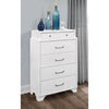 White chest with four drawers 