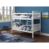 Mission Style Single Bunk Bed in white